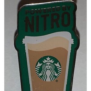 NWT Starbucks Powered by Nitro Pin Coffee Barista Pin